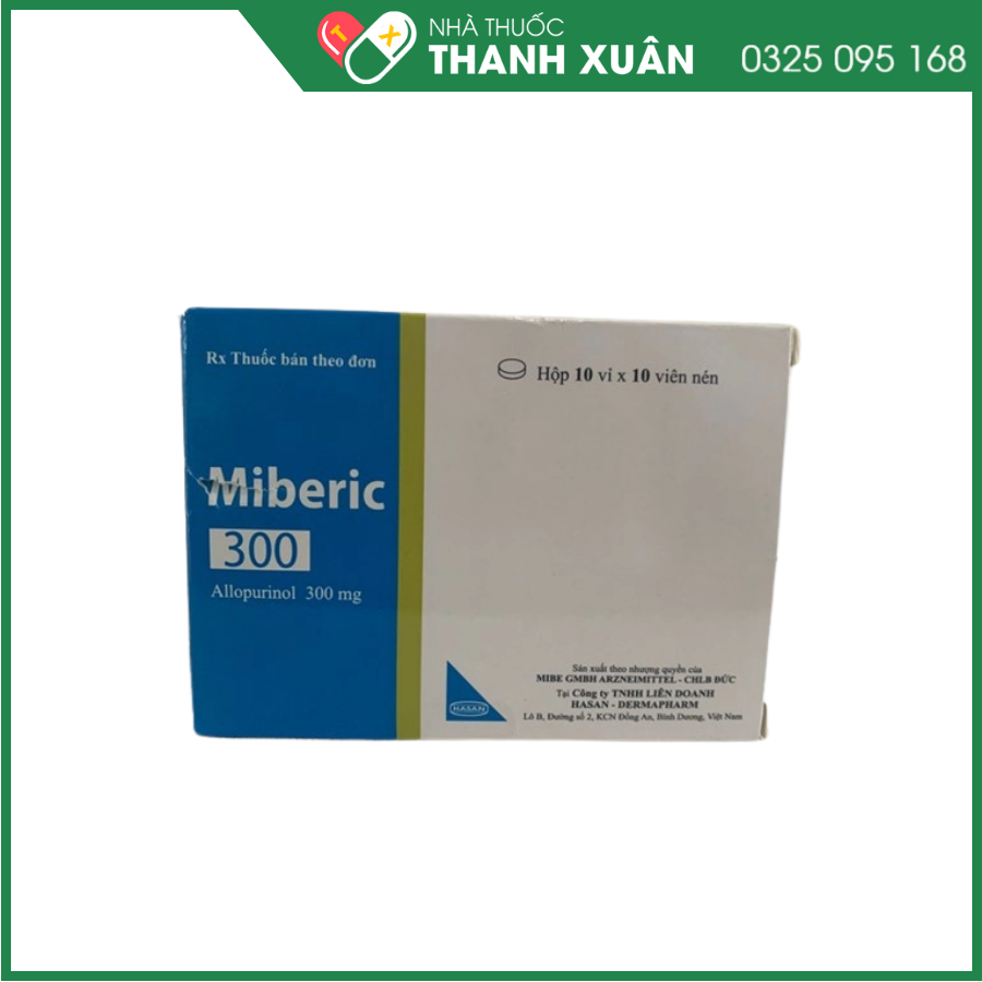 Miberic 300 giảm acid uric huyết